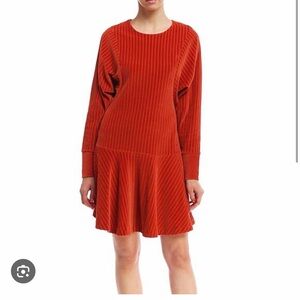 Kenzo burnt orange Corduroy  Dress